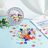 SUPERFINDINGS 720Pcs 9 Colors Opaque Acrylic Linking Rings SACR-FH0001-07-5