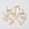 Brass Micro Pave Cubic Zirconia Charms X-KK-A144-035G-1