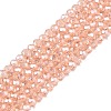 Electroplate Glass Beads Strands EGLA-A044-T1mm-A21-1