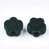 Flocky Acrylic Beads FIND-T046-35-2