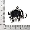 Natural Larvikite Pendants G-G112-01P-11-3