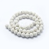 Synthetic Lava Rock Round Beads Strands G-E508-04-10mm-1-2