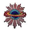 PVC Paillette Embroidered Cloth Iron on Patches PATC-WH0008-70A-1