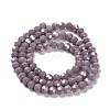 Electroplate Opaque Glass Beads Strands EGLA-A035-P4mm-A11-2