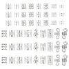 170Pcs 17 Styles Iron Hair Coil Cuffs OHAR-TA0001-12S-3