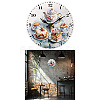 MDF Printed Wall Clock HJEW-WH0058-028-8