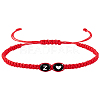 1Pc Adjustable Nylon Cord Braided Bracelets for Women Men BJEW-LP0001-31B-Z-1