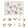 Fashewelry 10Pcs 5 Style Brass Micro Pave Cubic Zirconia Pendants KK-FW0001-09-9
