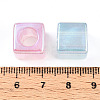 Transparent UV Plating Acrylic Beads OACR-I015-21-3