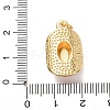 Brass Enamel Pendants KK-K408-66G-03-3