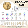 580Pcs 14 Styles Glass Rhinestone Cabochons GGLA-FG0001-06-2