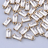 Transparent Glass Charms X-GLAA-T007-13H-1
