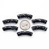 Opaque Spray Painted Acrylic Beads MACR-S372-002F-B01-3