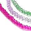 Transparent Painted Glass Beads Strands DGLA-A034-T1mm-A06-4