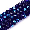 Electroplate Glass Beads Strands EGLA-A044-T6mm-L06-1