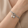 Mother's Day 304 Stainless Steel Snake Chain Double-layered Bracelets WG6C8B3-02-3