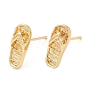Flip Flops Alloy Stud Earrings for Women PALLOY-Q447-01LG-1