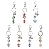 7 Pcs Acrylic with Glass Keychains KEYC-JKC00915-1