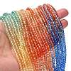 Transparent Painted Glass Beads Strands DGLA-A034-T4mm-A02-2