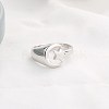 925 Sterling Silver Adjustable Cuff Rings RJEW-BB51066-A-6
