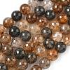 Natural Herkimer Diamond Beads Strands G-Z115-C01-12mm-2