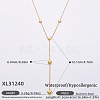 316L Surgical Stainless Steel Y Tassel Necklaces for Women FS-WGE9B28-13-1