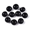 Spray Painted Round Natural Schima Wood Beads WOOD-A018-8mm-03-1