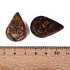 Natural Tree Bark Agate Pendants G-Q606-20-3