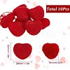 10Pcs Wool Felt Cabochons AJEW-SC0001-48-2