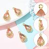 Transparent Glass Pendants GLAA-FZ0001-02K-3