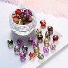 Two Tone Transparent Spray Painted Acrylic Beads ACRP-T005-26-M-1