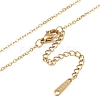 Ion Plating(IP) Initial Letter 304 Stainless Steel Pendant Necklaces NJEW-M199-01G-N-4