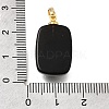 Natural Obsidian Pendants G-T151-02E-3