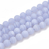 Natural Blue Lace Agate Beads Strands G-T106-032-1