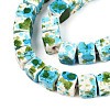 Spray Painted Synthetic Turquoise Beads Strands TURQ-T004-13C-3