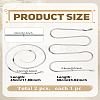 1Pc 3MM Stainless Steel Flat Snake Chain Necklaces NJEW-LP0007-06-2
