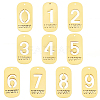 10Pcs 304 Stainless Steel Pendants STAS-SC0021-58G-1