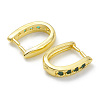 Rack Plating Brass Pave Cubic Zirconia Snap on Bails KK-G464-11G-02-2