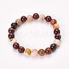 Natural Mookaite Beaded Stretch Bracelets BJEW-Q692-52-8mm-7