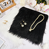2Pcs 2 Colors Square Acrylic Fibers Carpet Mat AJEW-CN0003-11B-3