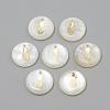 Freshwater Shell Pendants SHEL-Q010-009G-1