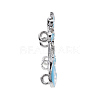 Chinese Style Alloy Enamel Chandelier Components Links X-ENAM-E329-56D-S-5