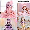 5Pcs 5 Styles High Temperature Fiber Long Pear Perm Hairstyle Doll Wig Hair DIY-GL0005-63C-6