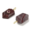 Natural Red Line Jasper Red Vein Jasper Pendants KK-CBAF9BC-20G-06-2