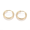 Ion Plating(IP) 304 Stainless Steel Huggie Hoop Earrings X-EJEW-F111A-17mm-G-1