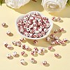 Floral Printed Porcelain Beads PORC-M531-2-5