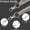 Halloween Theme Alloy Multilayer Chain Belts for Pants AJEW-WH20018-132-5