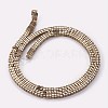 Electroplated Non-magnetic Synthetic Hematite Beads Strands G-P367-D09-2