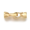 Brass Fold Over Clasps KK-H480-14G-1