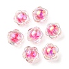 UV Plating Rainbow Iridescent Acrylic Beads OACR-A014-03C-1